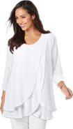 Jessica London Double-Layer High-Low Tunic