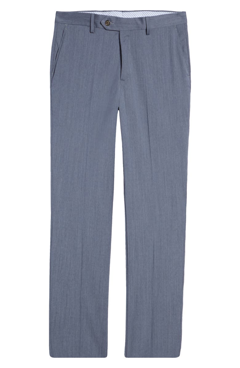 Berle Flat Front Wool Dress Pants, Alternate, color, 