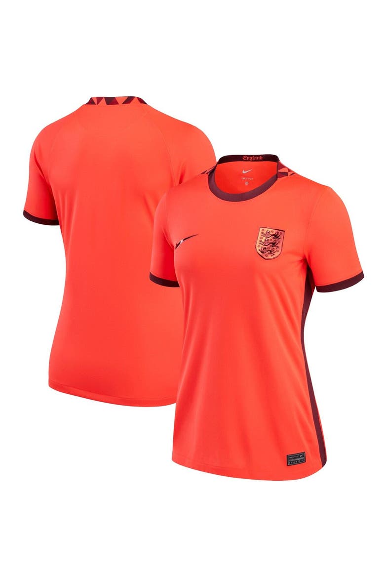Women's Nike Red England Women's National Team 2022/23 Away Replica Blank Jersey, Main, color, Red