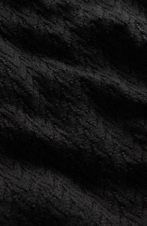 Boden Diane Pointelle Sweater In Black