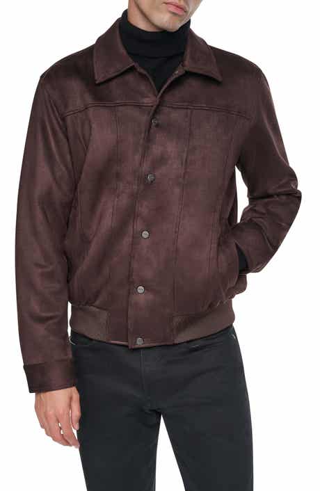 Faux Suede Trucker Jacket