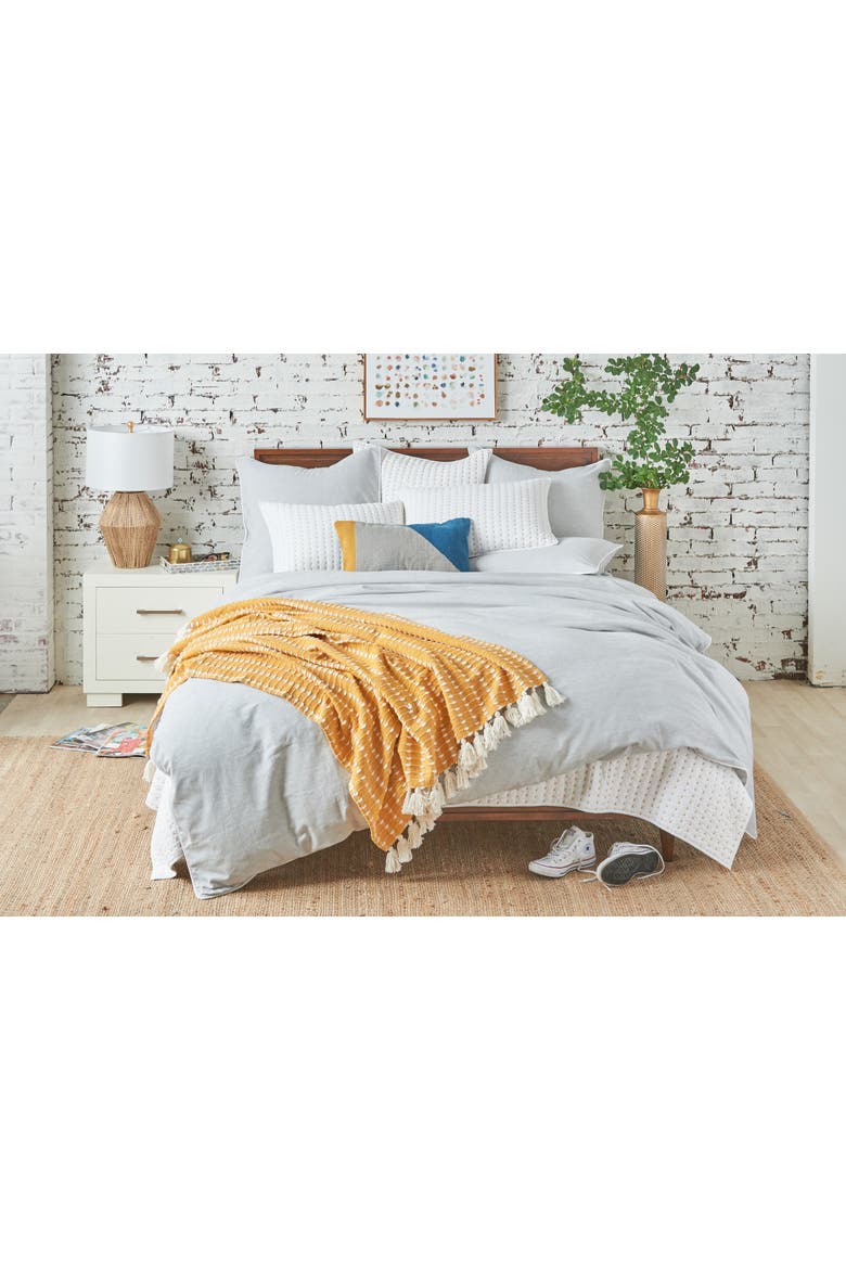 Tate Boulder Cotton Standard Pillow Sham, Alternate, color, Grey