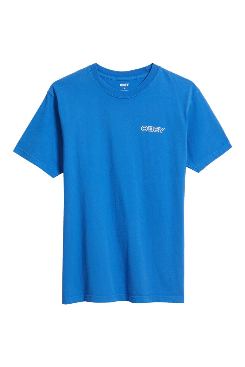 Ripple Graphic T-Shirt, Alternate, color, PIGMENT ELECTRIC INDIGO