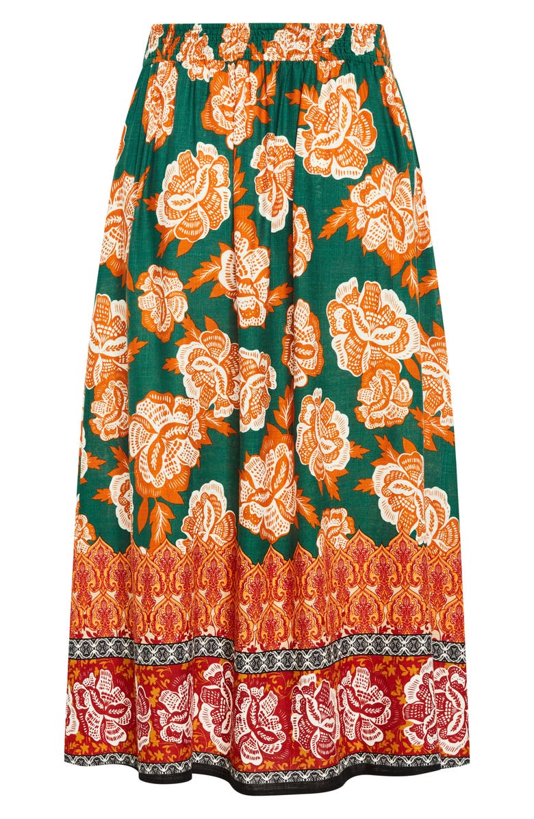City Chic Tully Print Maxi Skirt, Alternate, color, 