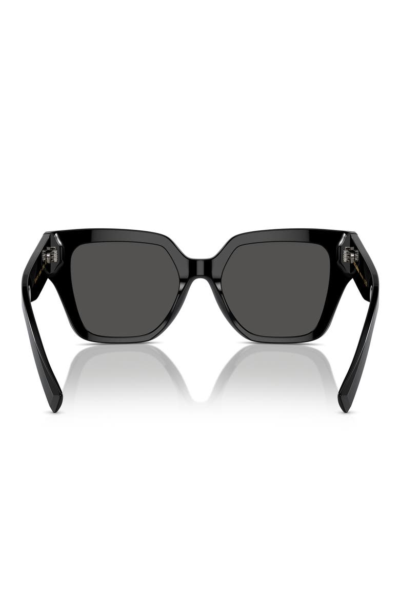 52mm Square Sunglasses, Alternate, color, BLACK