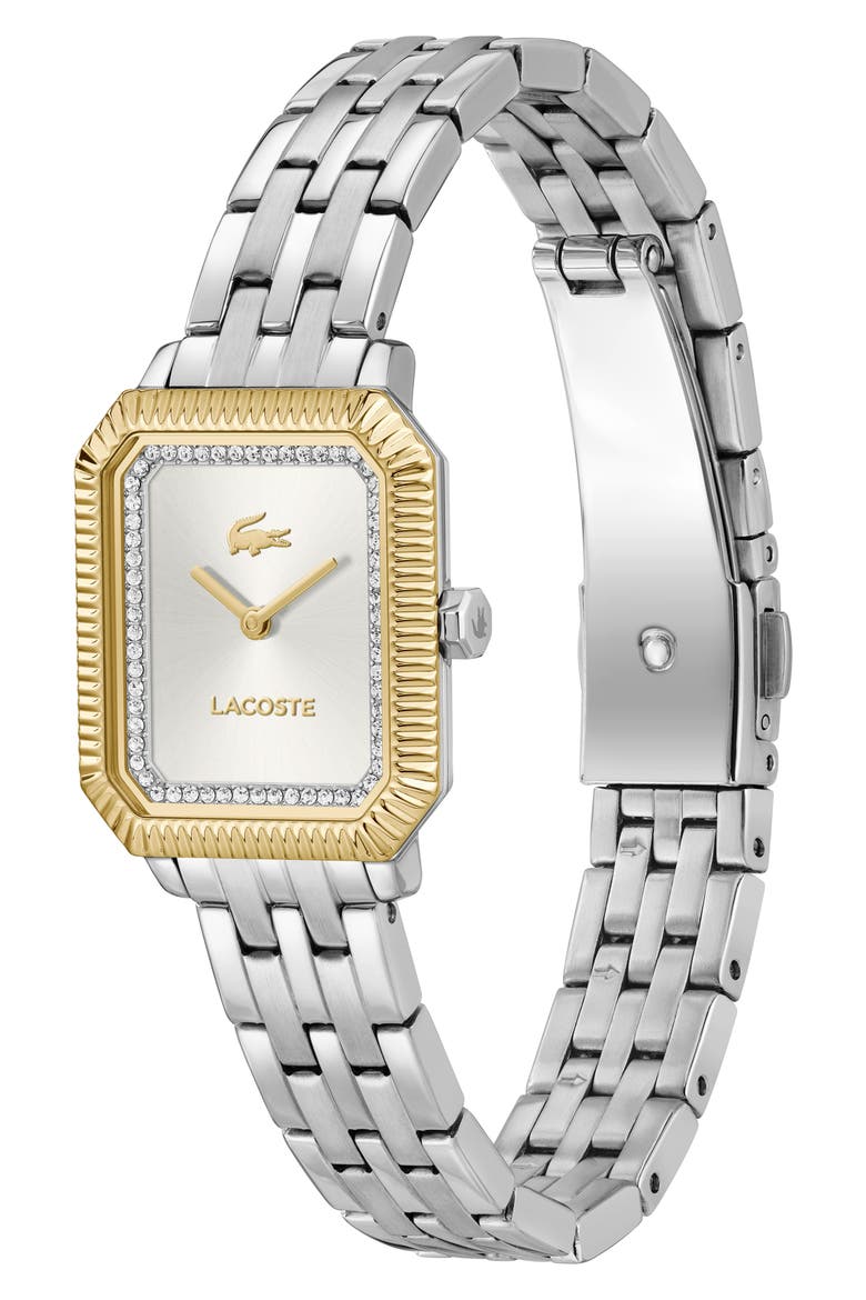 Parisienne Bracelet Watch, 20.7mm x 28.3mm, Alternate, color, SILVER WHITE