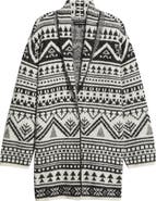 Lucky Brand Fair Isle Shawl Collar Cardigan