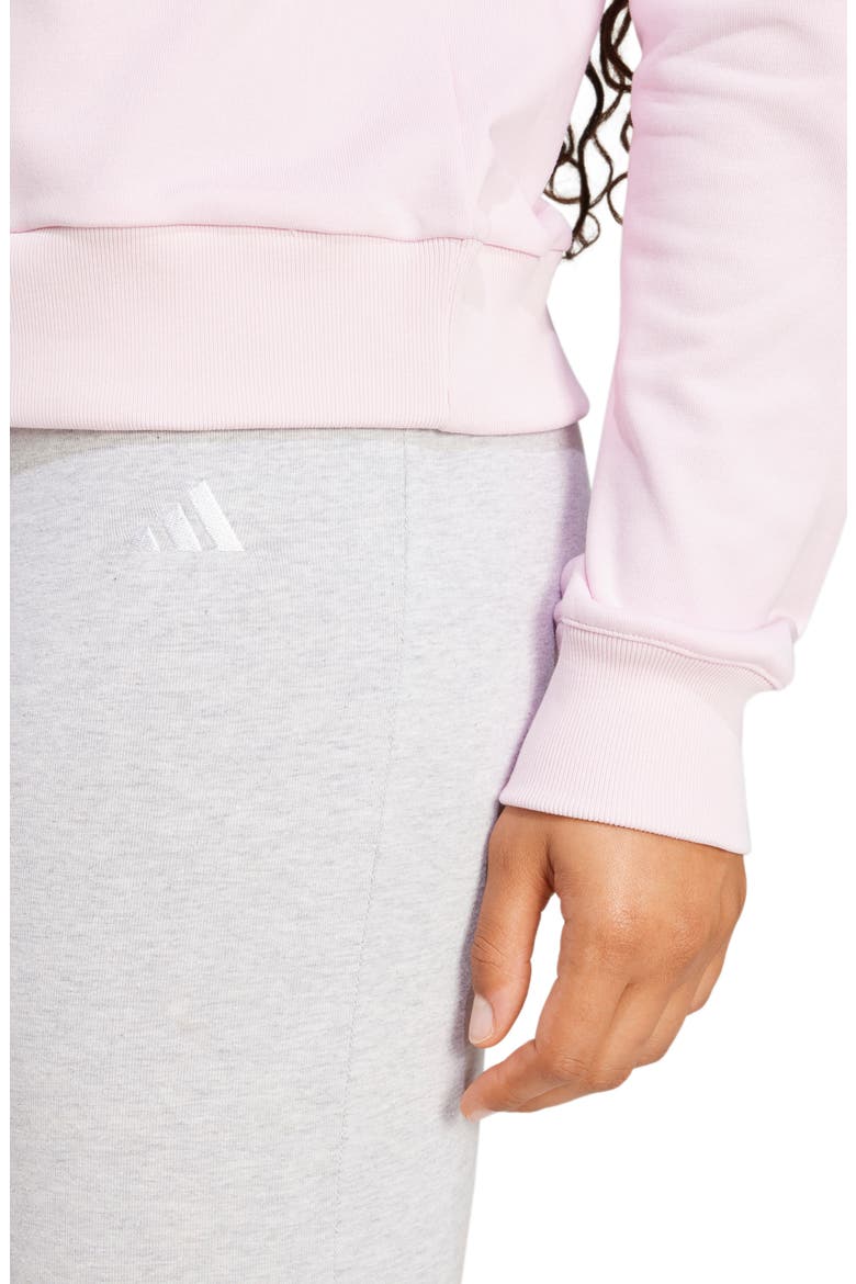 French Terry Quarter Zip Pullover, Alternate, color, CLEAR PINK/ WHITE