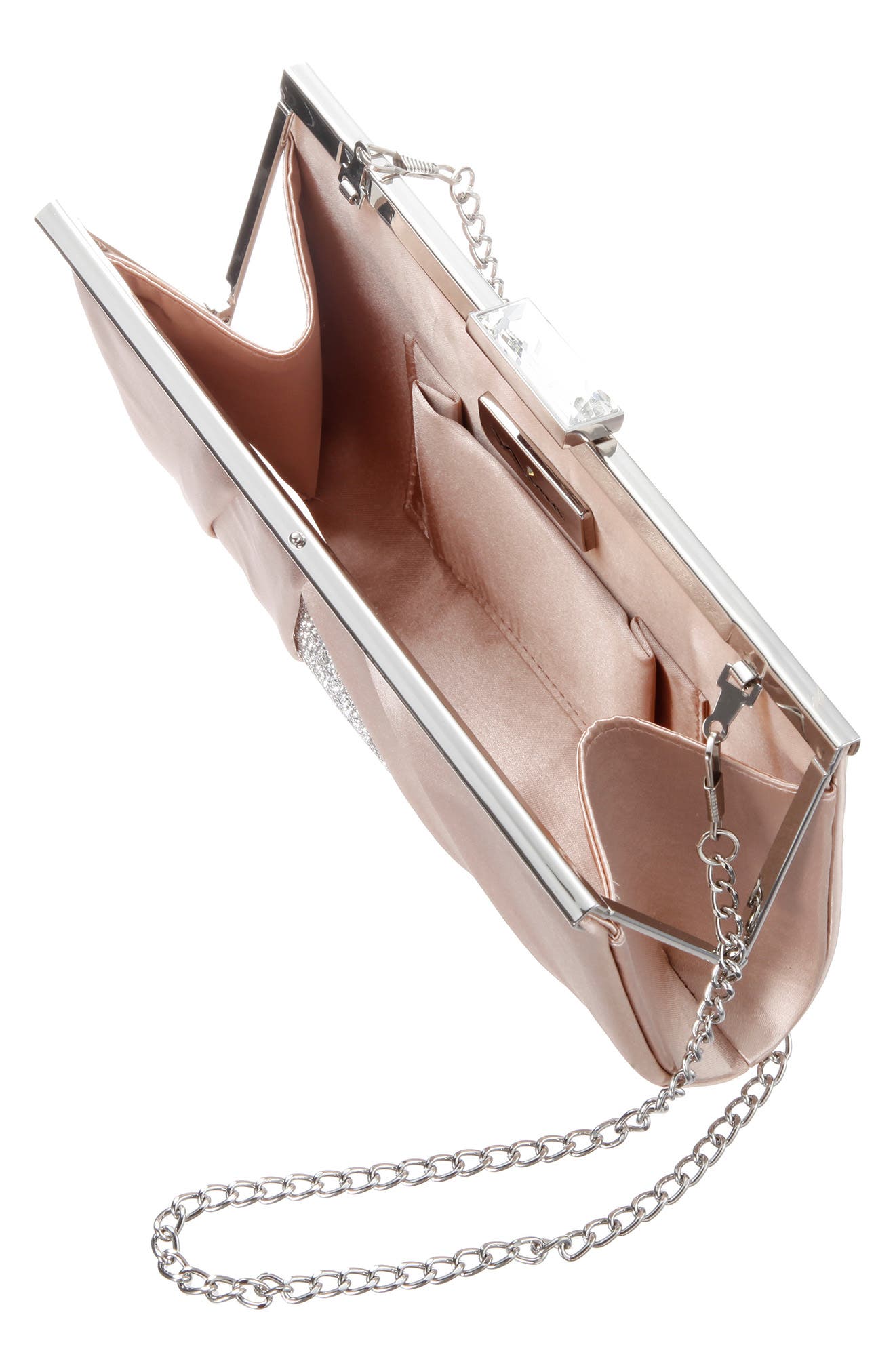 Ophelia Frame Clutch, Alternate, color, PEARL ROSE