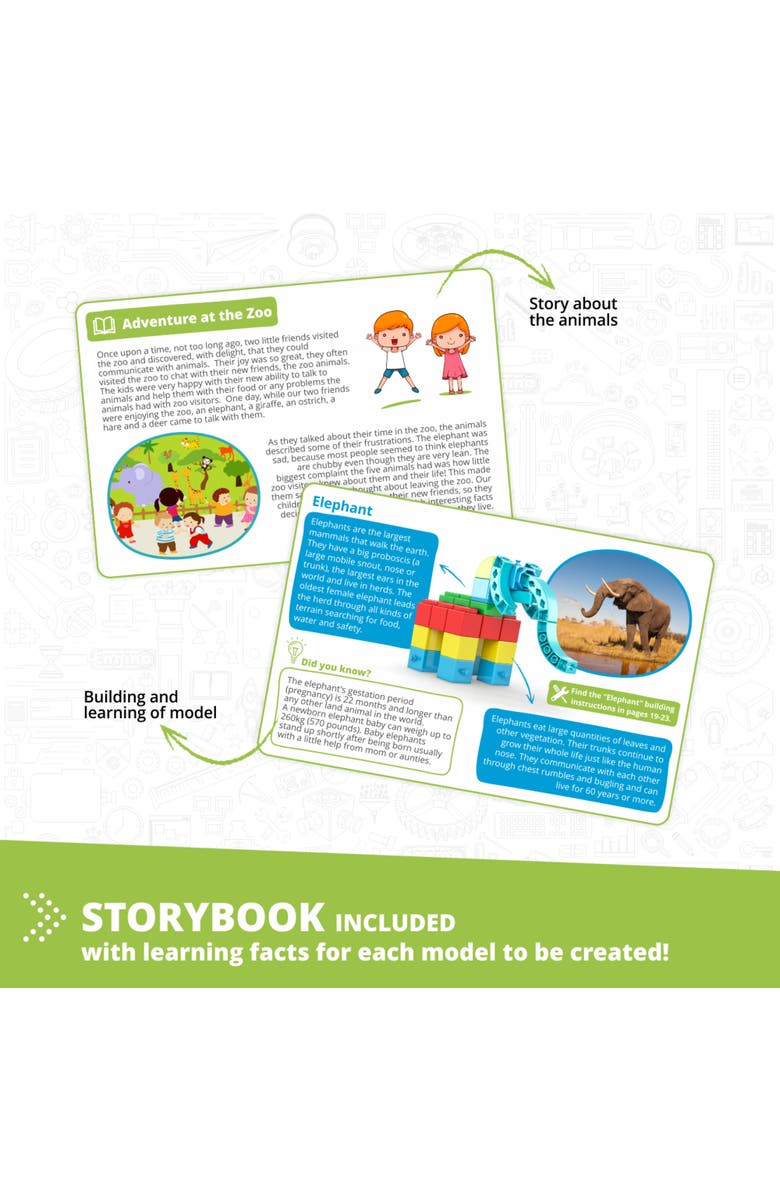 Engino Creative Engineering Maker Junior 10 In 1 Multimodel Brick Building, Alternate, color, Multicolored