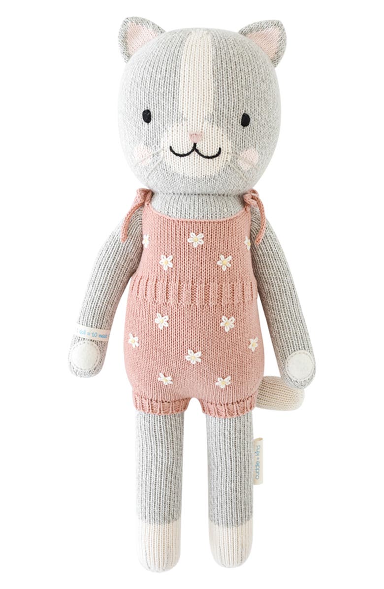cuddle+kind Mini Daisy the Kitten Stuffed Animal, Main, color, 
