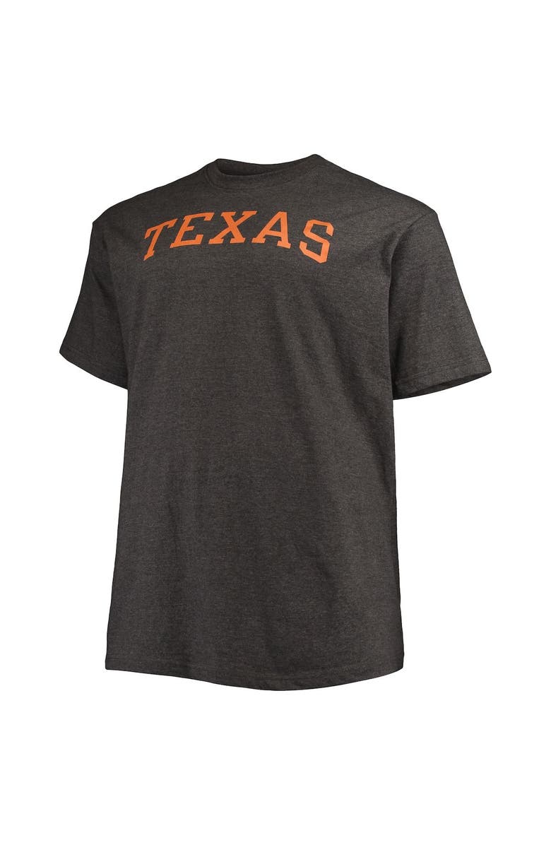 Champion Men's Champion Heathered Charcoal Texas Longhorns Big & Tall Arch Team Logo T-Shirt, Alternate, color, 