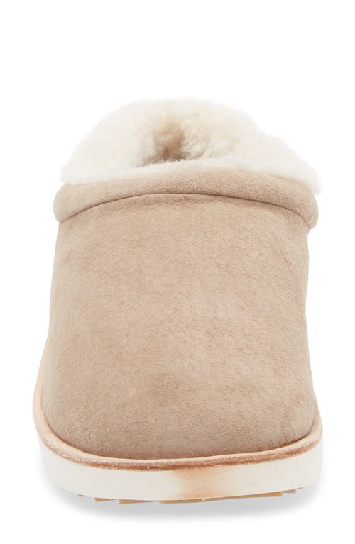 Olukai Mani Genuine Shearling Slipper In Brown