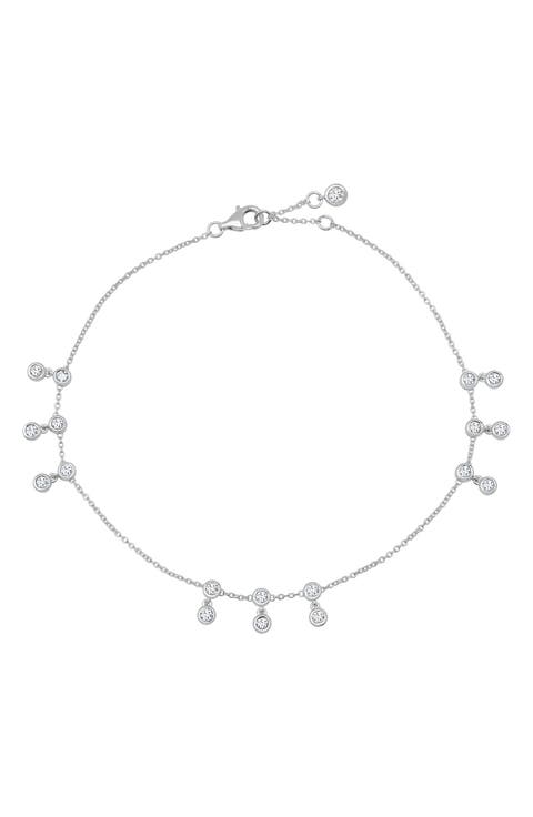 Tri Bezel Anklet