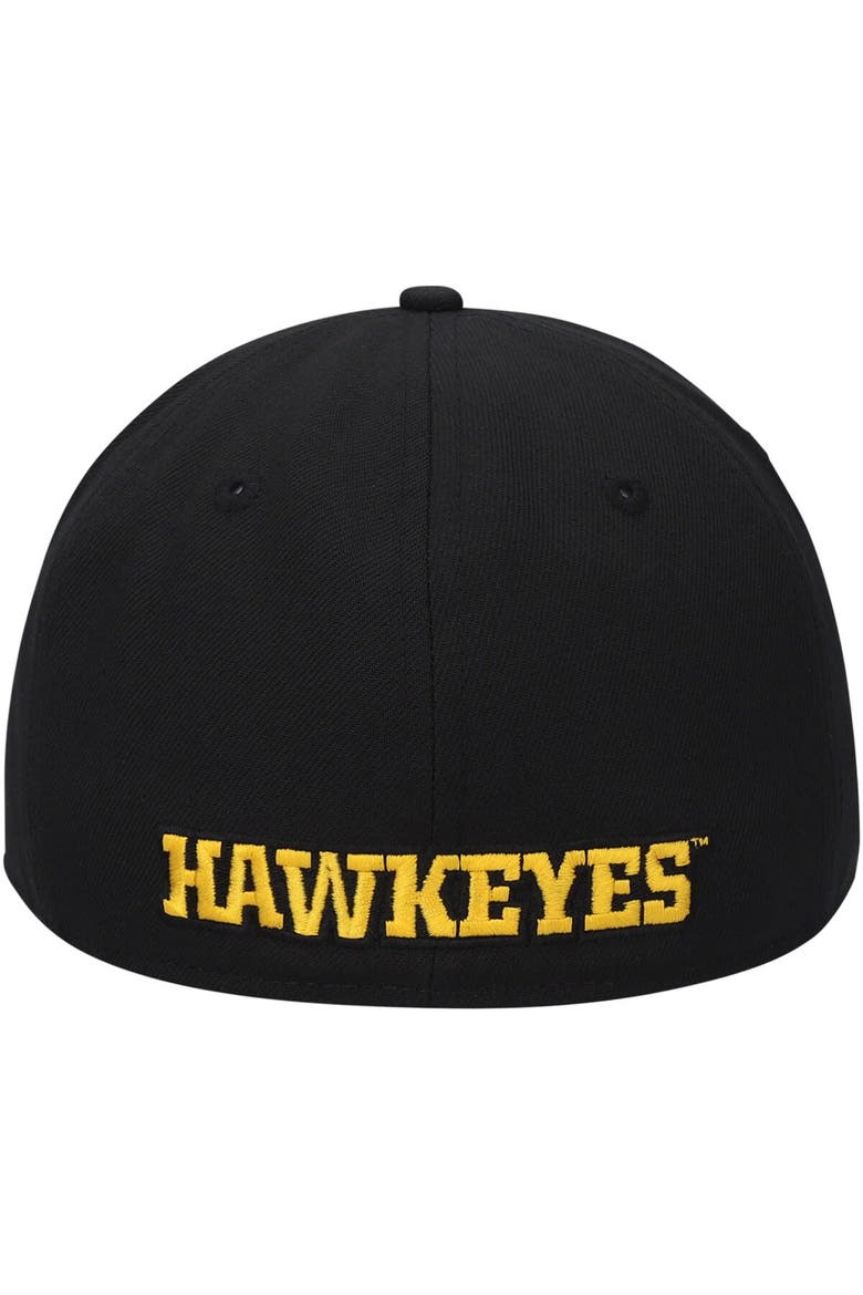Men's New Era Black Iowa Hawkeyes Logo Basic 59FIFTY Fitted Hat, Alternate, color, Black