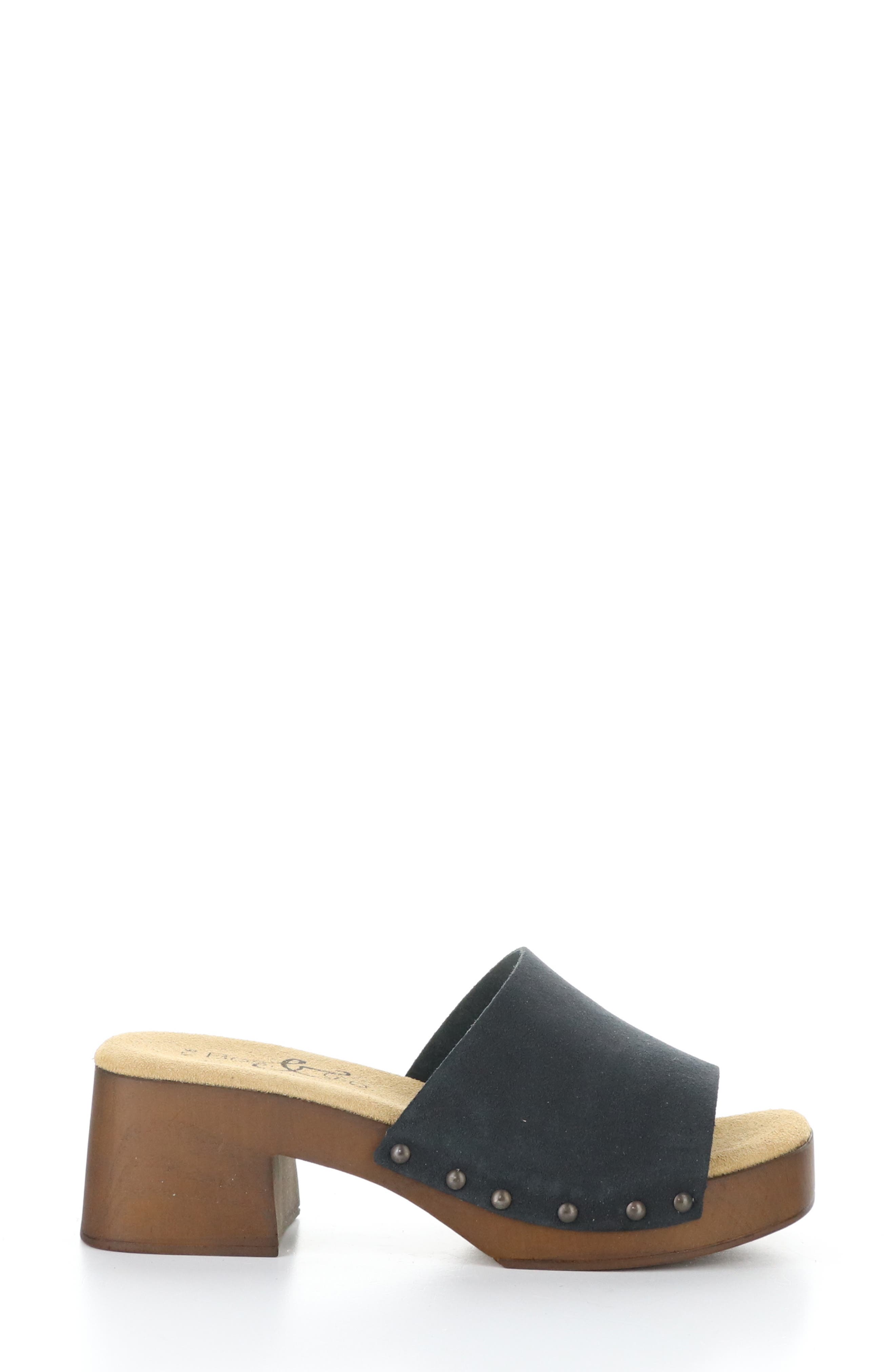 Bos. & Co. Marly Platform Slide Sandal, Alternate, color, Black Suede