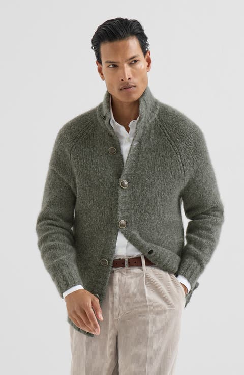 Cashmere and silk cardigan