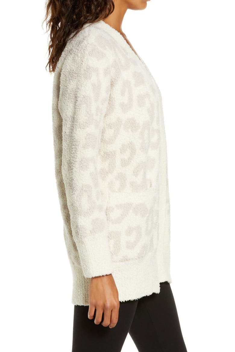 CozyChic™ Leopard Cardigan, Alternate, color, CREAM/ STONE