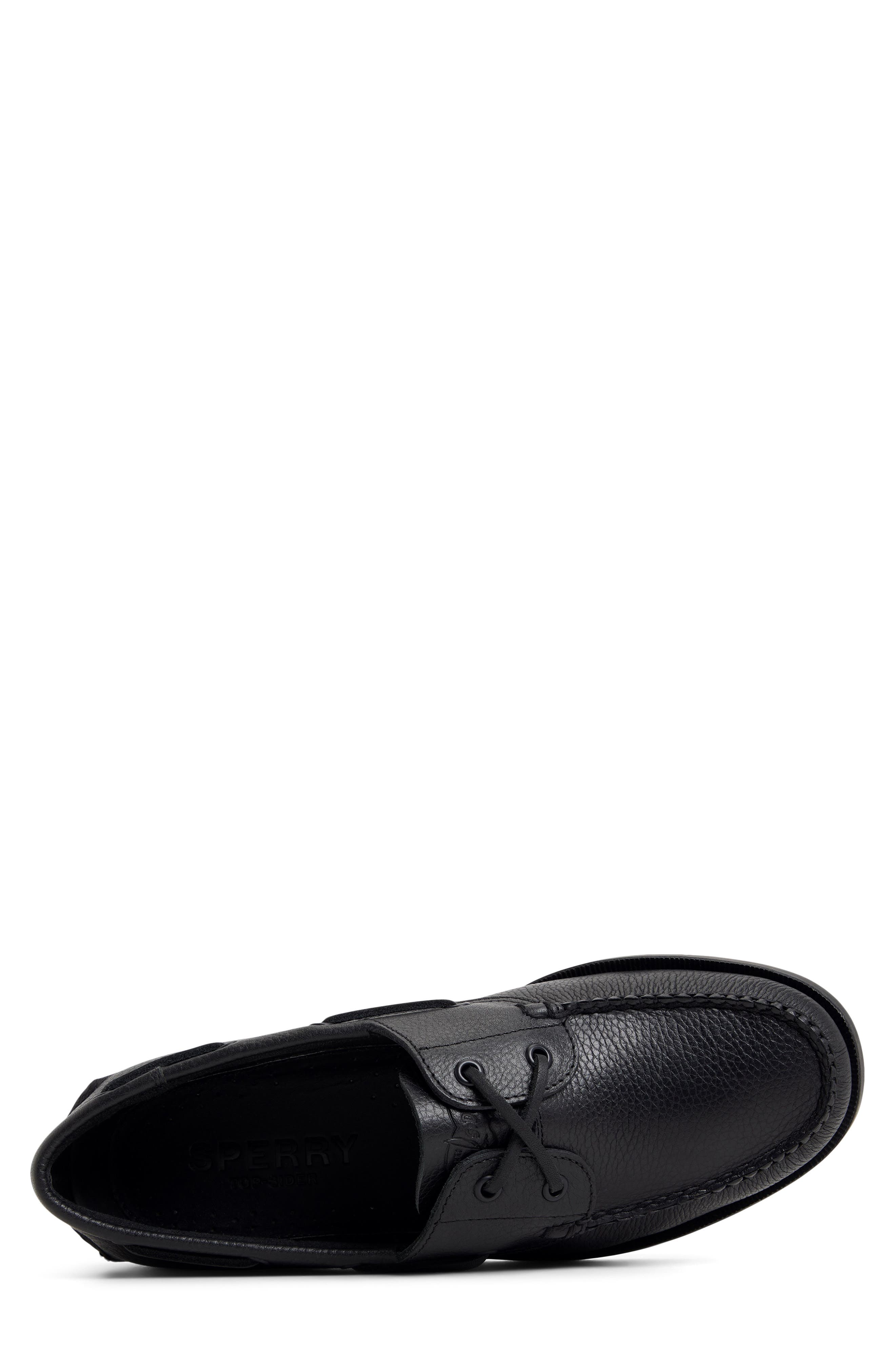 Sperry The American Hides Authentic Original Boat Shoe, Alternate, color, Black
