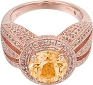 SUZY LEVIAN Halo Citrine Ring