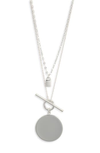 Nordstrom Rack Set Of 2 Demi Fine Disc Pendant Necklaces