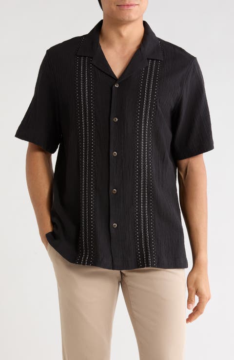 Embroidered Camp Shirt