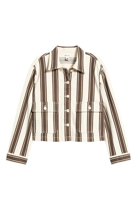 Stripe Crop Jacket