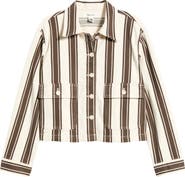 Madewell Stripe Crop Jacket