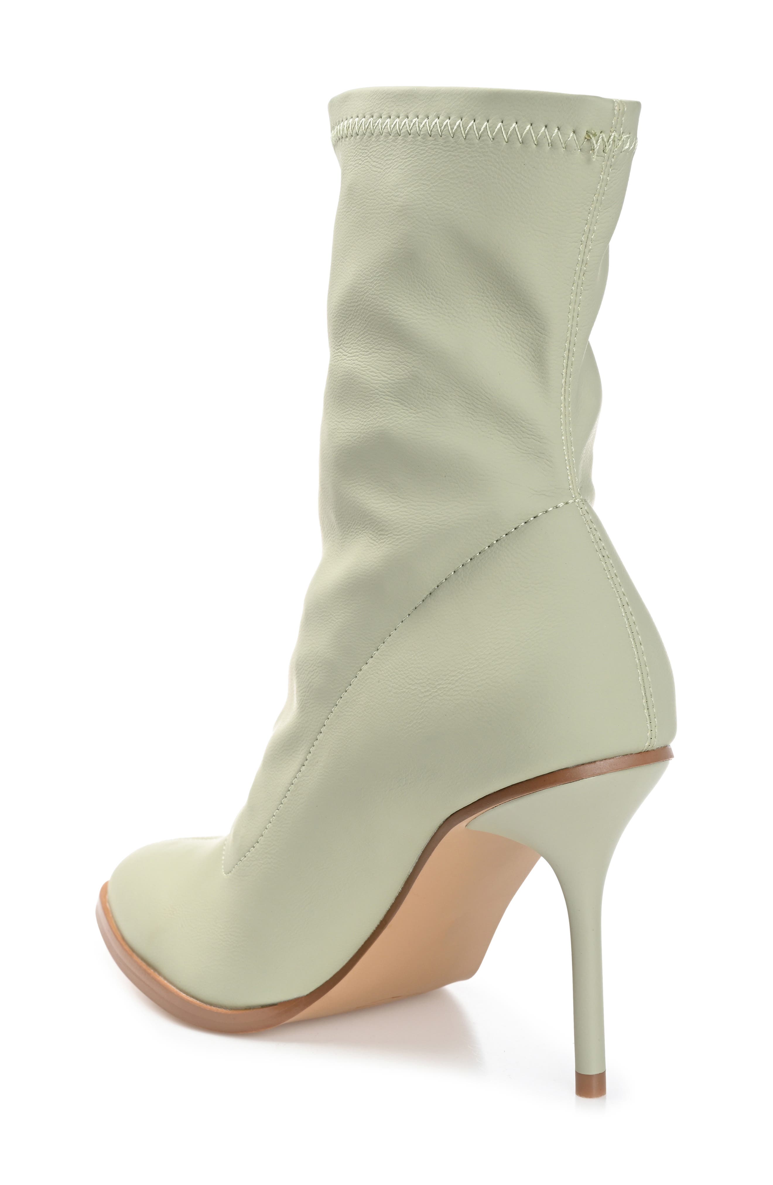Gizzel Stiletto Sock Bootie, Alternate, color, OLIVE