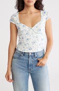 Madden Girl Cap Sleeve Corset Top