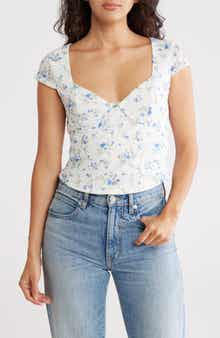 Madden Girl Cap Sleeve Corset Top