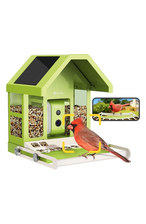 Smart Metal Bird Feeder with Camera