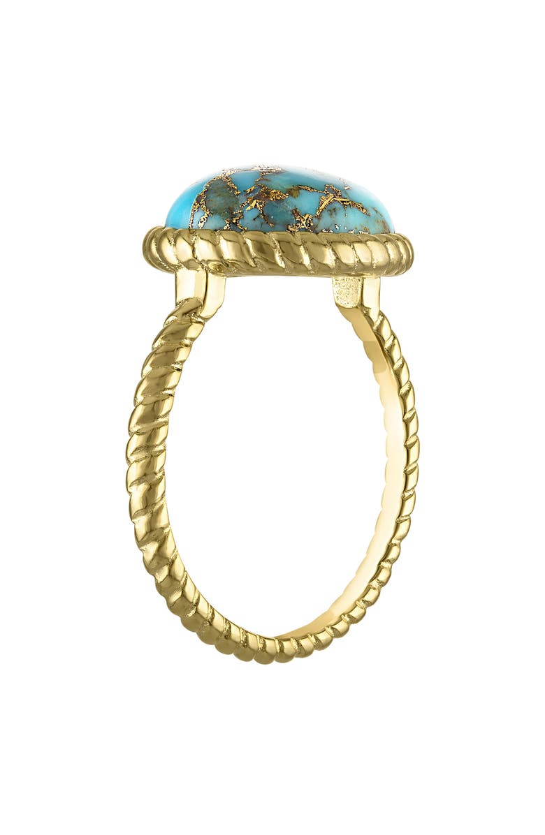 FZN Composite Turquoise Ring, Alternate, color, Yellow Gold