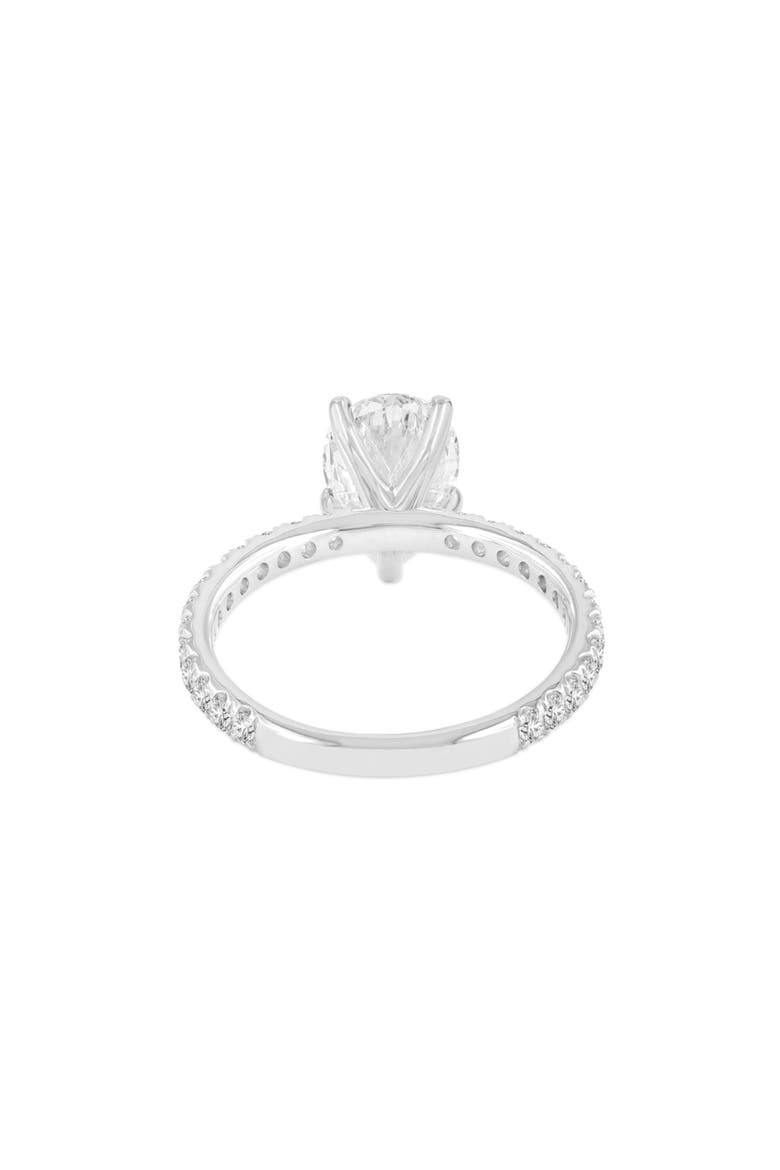 Rania 14K White Gold Pear Lab Grown Diamond Hidden Halo Engagement Ring - 1.95 Ct, Alternate, color, 14K White Gold