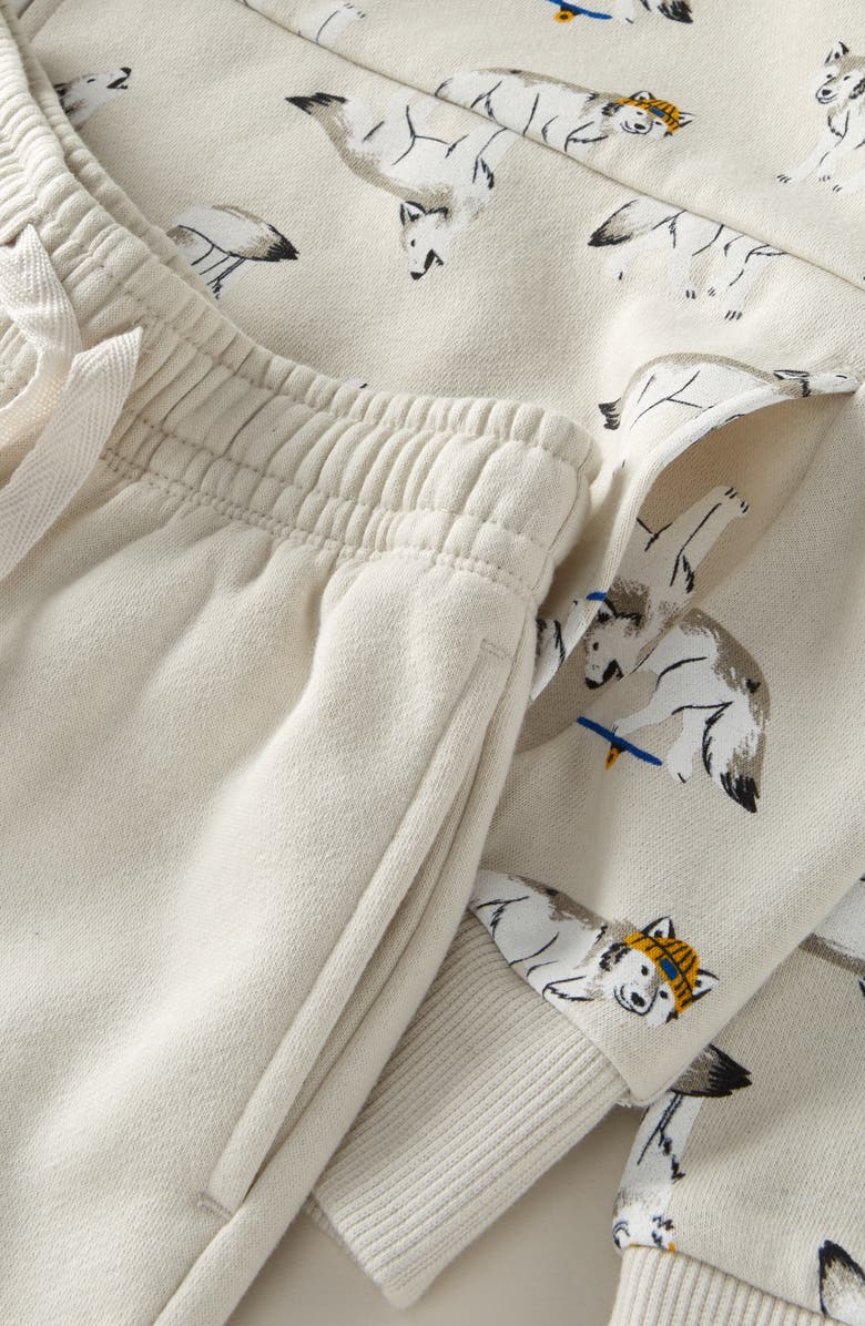 Tucker + Tate Kids' Print Hoodie & Joggers Set, Alternate, color, Grey Wolf Pals- Grey