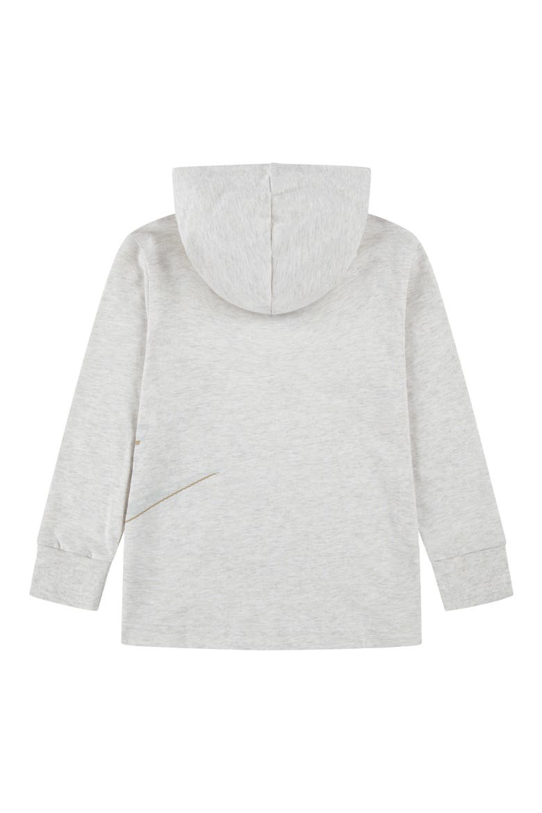 Kids' Futura Wrap Graphic Hooded T-Shirt, Alternate, color, PALE IVORY HEATHER