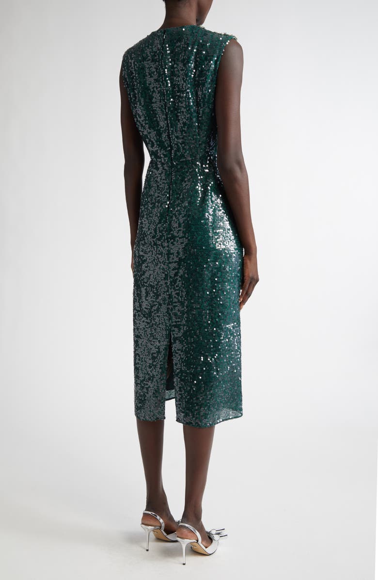 Erdem Crystal Embellished Chiffon & Sequin Cocktail Dress, Alternate, color, 