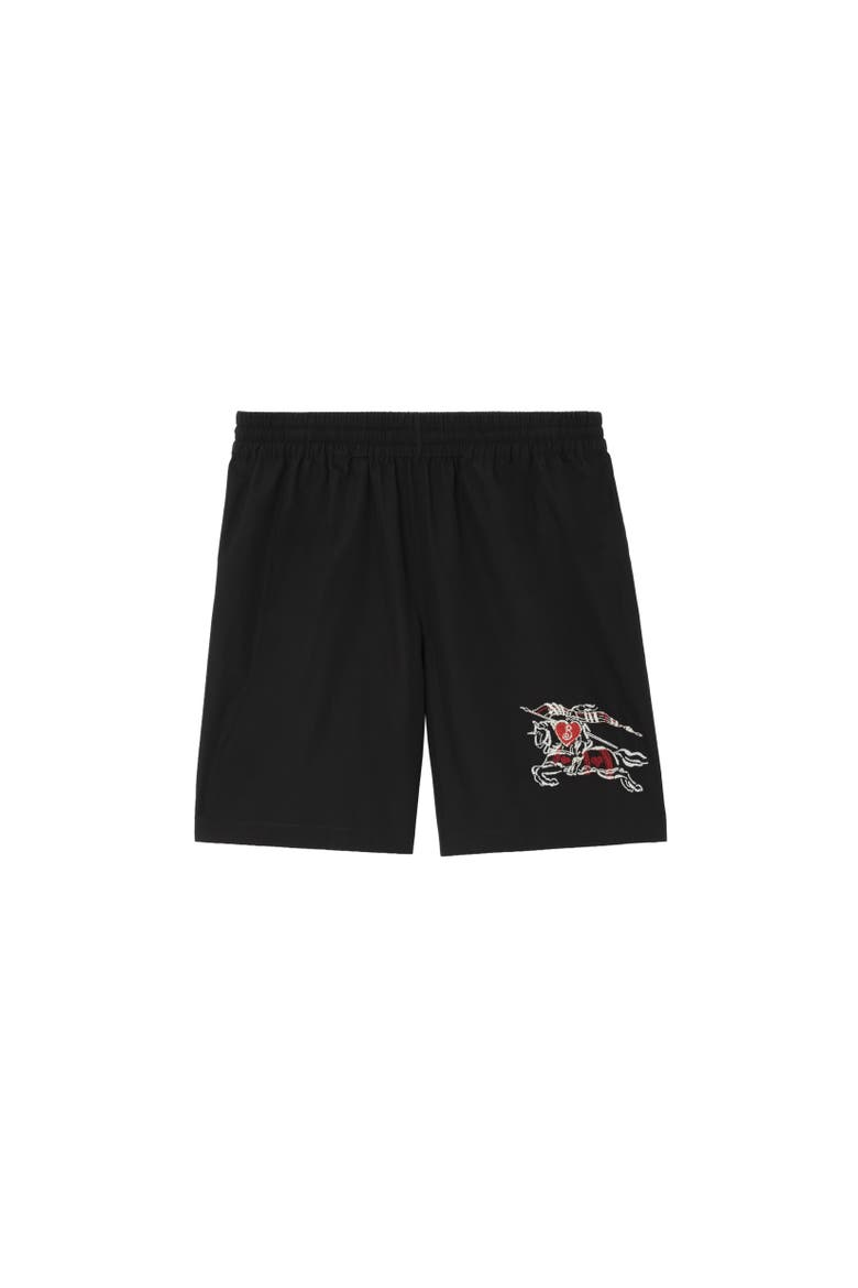 Heart Knight Cotton Shorts, Alternate, color, Black