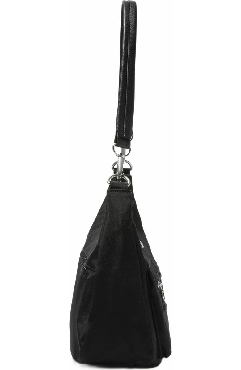 BAGGALLINI Modern Pocket Half Moon Shoulder Bag, Alternate, color, Black