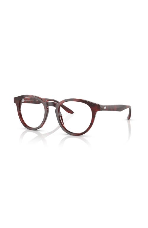 Giorgio Armani 50mm Phantos Optical Glasses In Burgundy