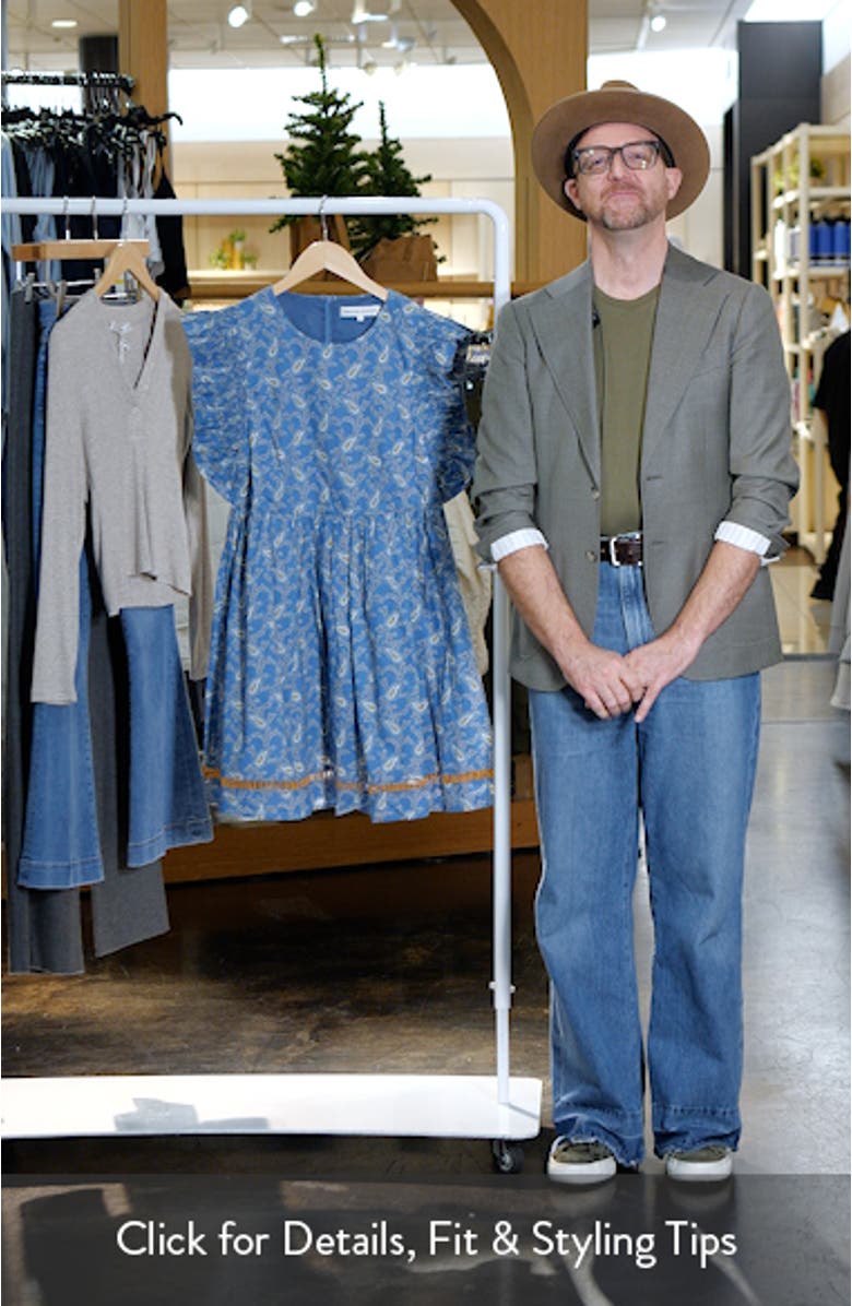 Paisley Print Minidress, sales video thumbnail