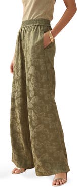 NEXT Jacquard Wide Leg Pants