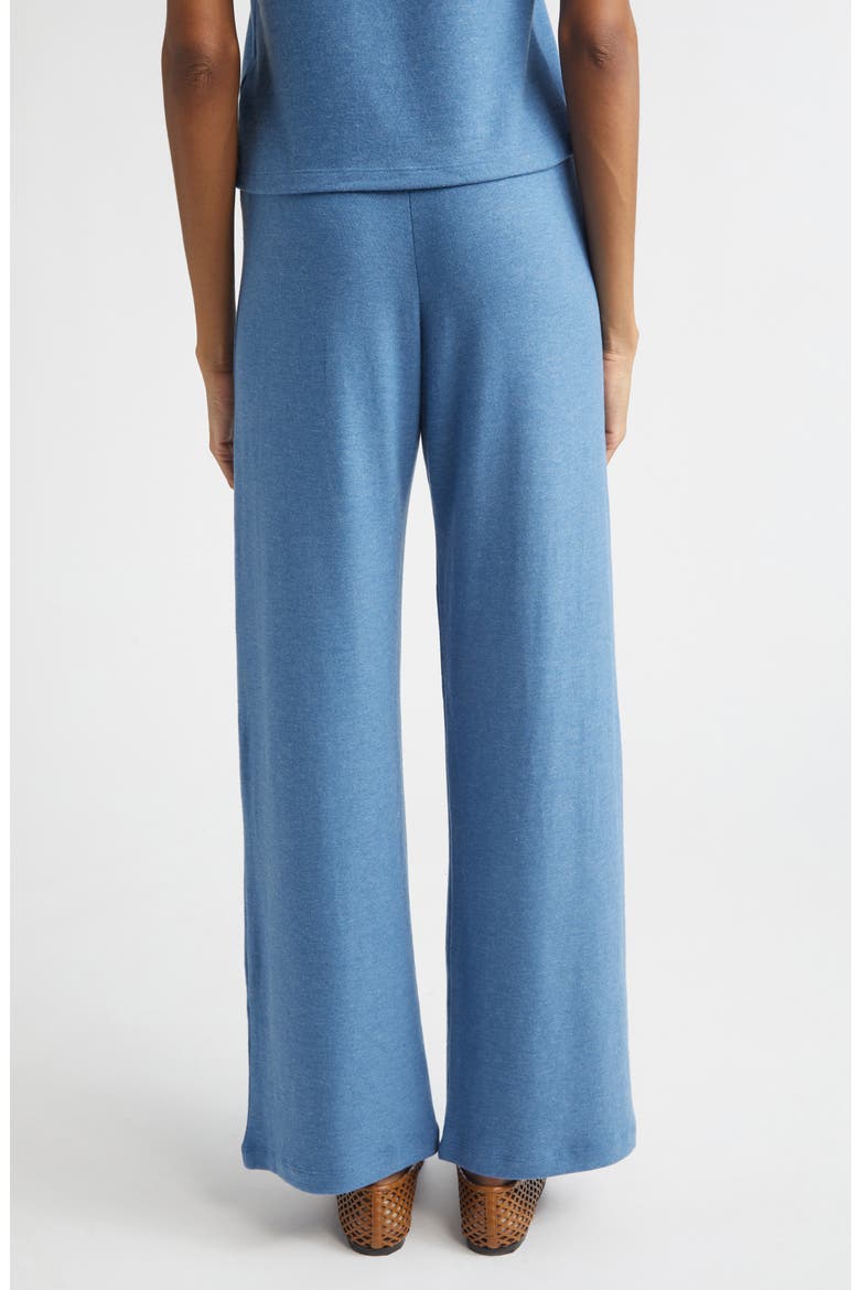 Lauren Wide Leg Knit Pants, Alternate, color, BLEUET MELANGE
