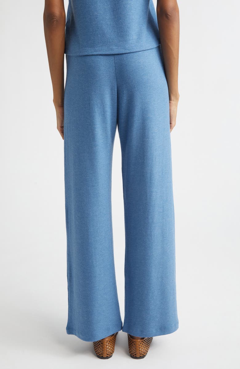 LESET Lauren Wide Leg Knit Pants, Alternate, color, Bleuet Melange