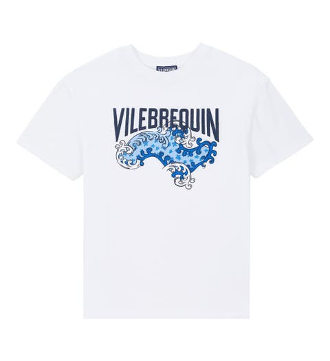 VILEBREQUIN Kids Round Neck Terry T-Shirt Ronde des Tortues