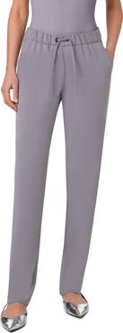 Akris punto Mike Split Hem Crepe Drawstring Pants
