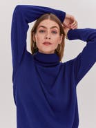 Celtic & Co. Geelong Wool Slouch Turtleneck Sweater