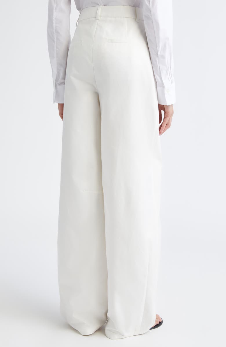 PARTOW Barrow High Waist Cotton Barrel Leg Pants, Alternate, color, Ivory