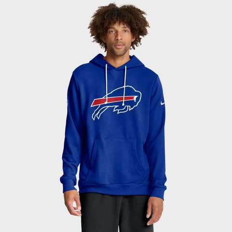Men's Nike Royal Buffalo Bills Sideline Initial Home Performance Pullover Hoodie