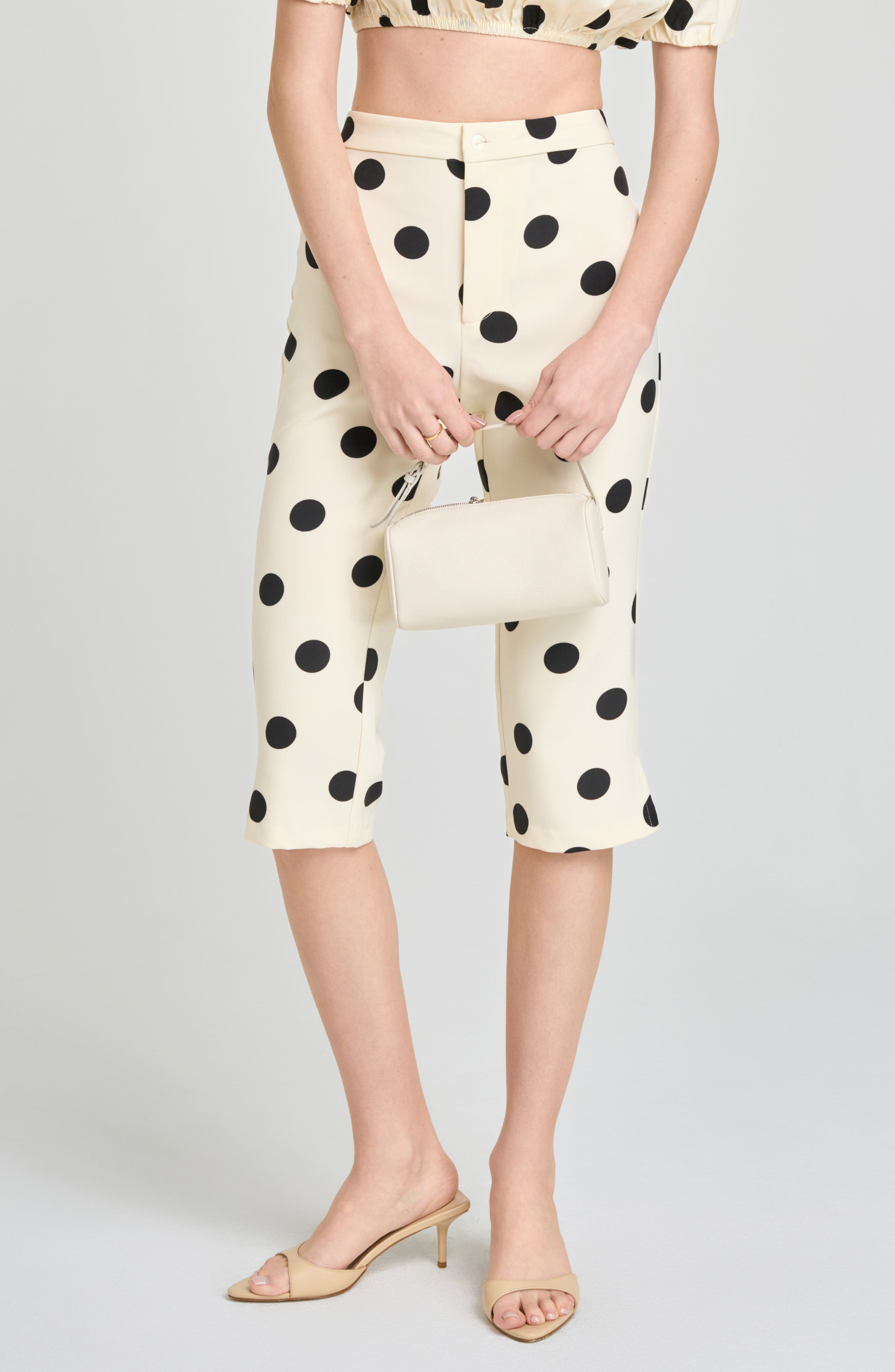 Marcy Polka Dot Capri Pants